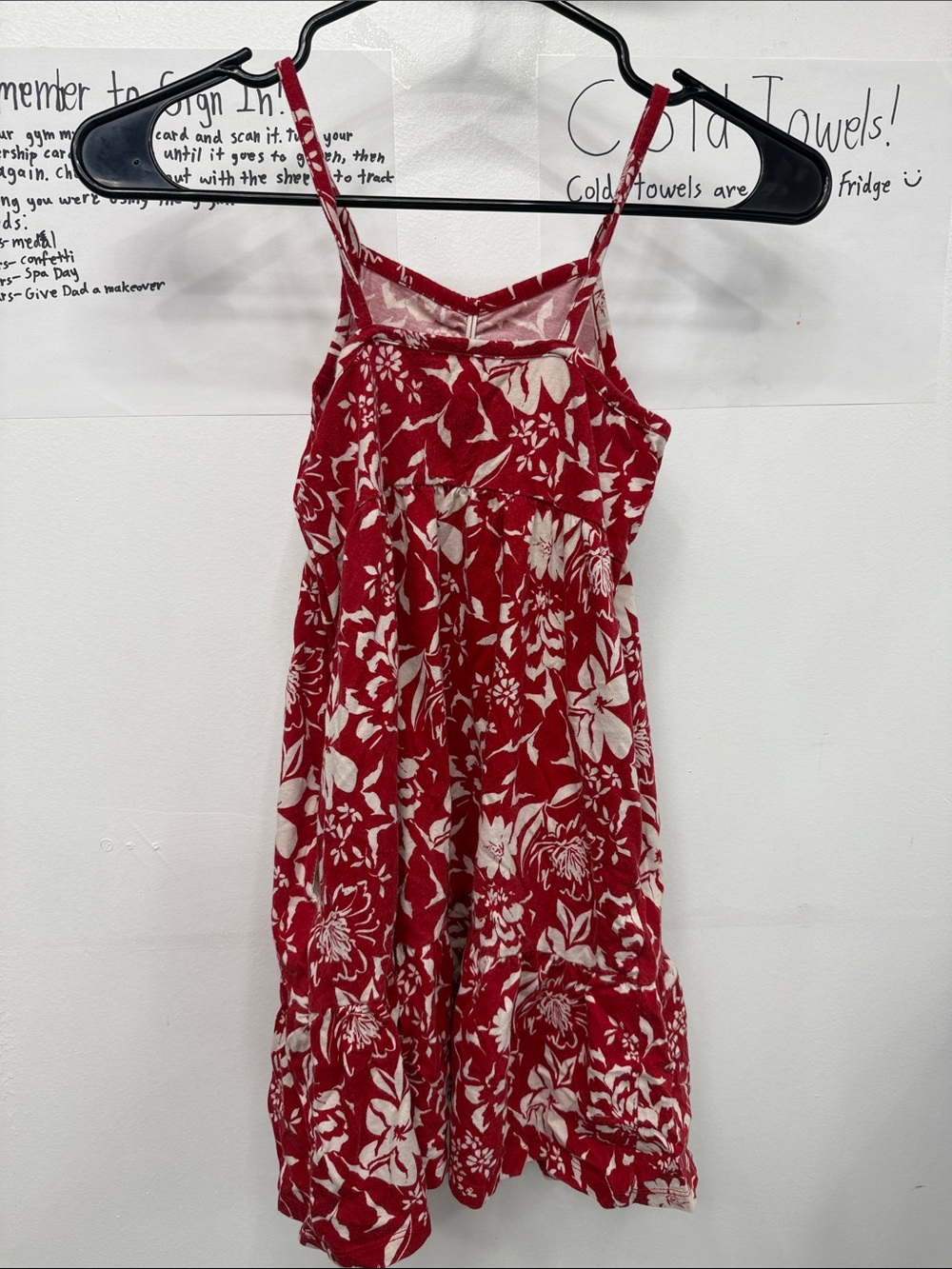 Old Navy Red and White Floral Mini Sundress - Picture 3 of 3